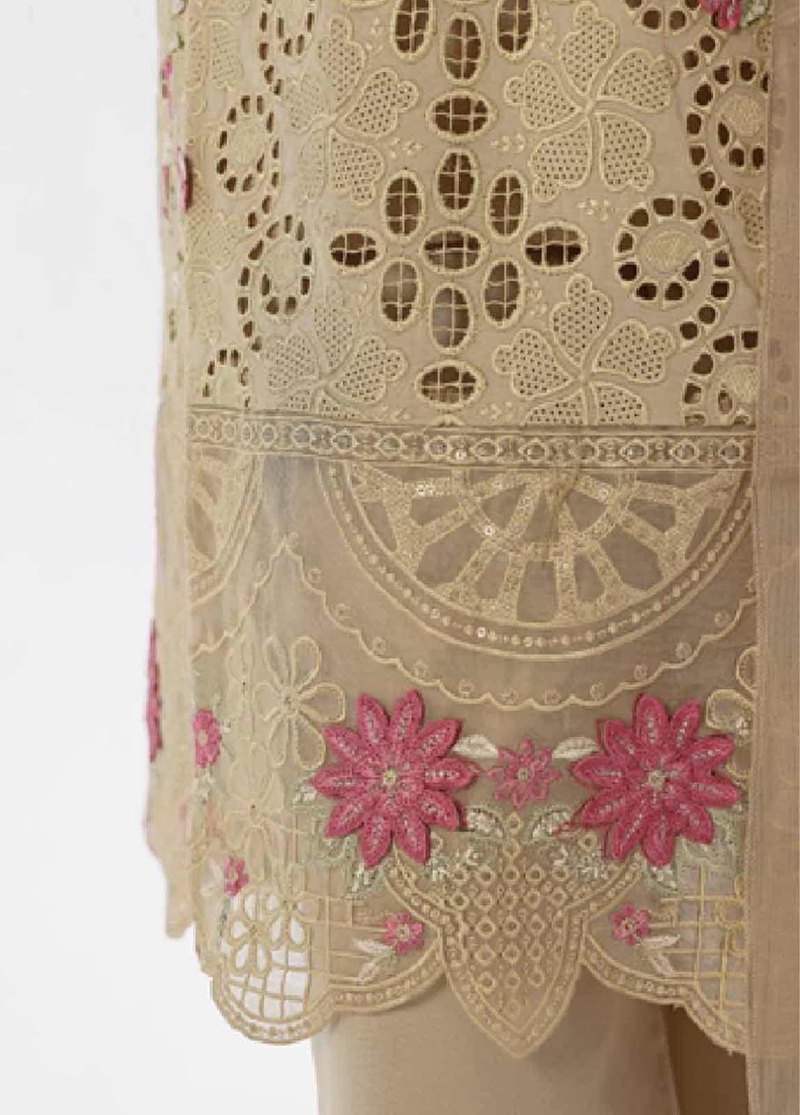 LF-EMB-027B- 3 Piece Embroidered Stitched Suit - Image 5