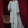 LF-ED-43 B- 3 Piece Luxury Embroidered Stitched Suit