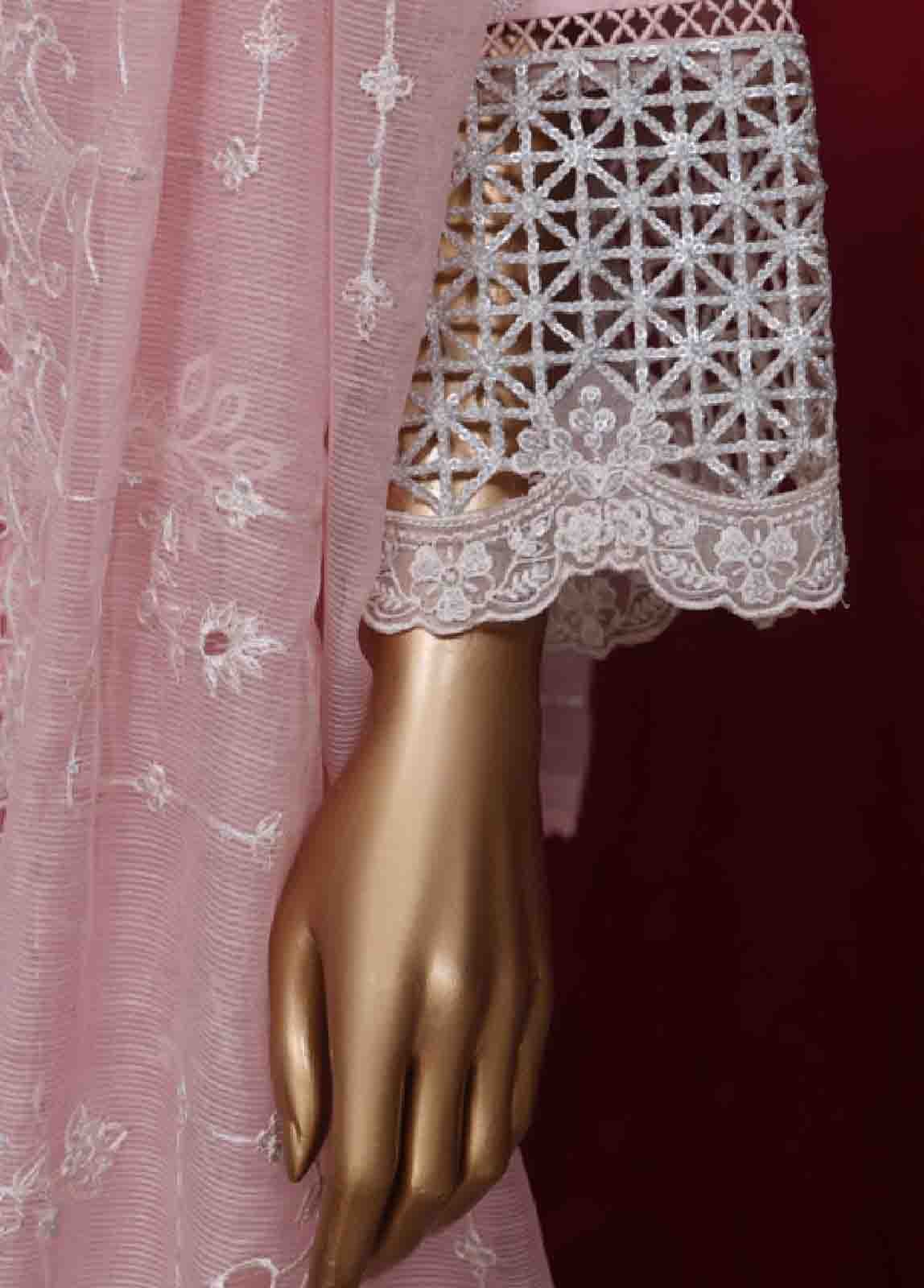 LF-43- 3 Piece Luxury Embroidered Stitched Suit - Image 3