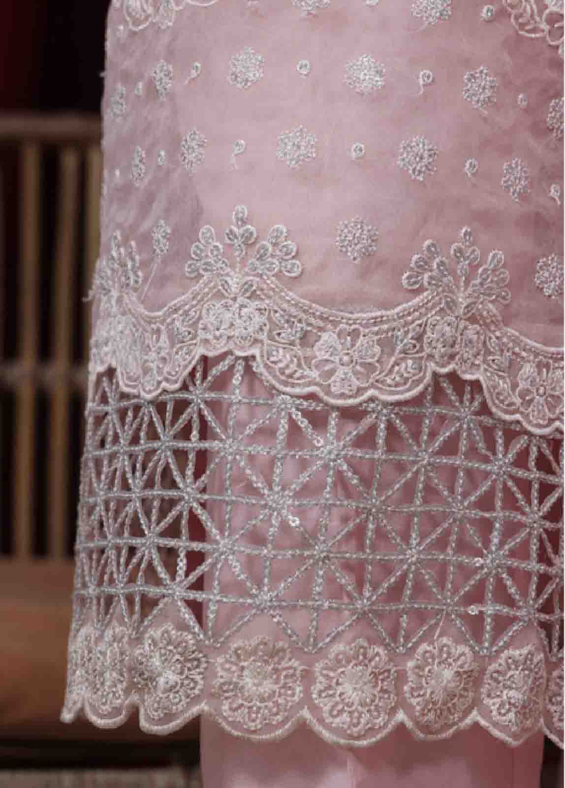 LF-43- 3 Piece Luxury Embroidered Stitched Suit - Image 4