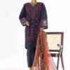 LF-EMB-046A- 3 Piece Embroidered Stitched Suit