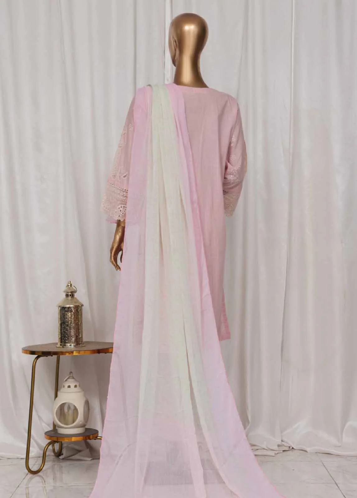 LF-134C- 3 Piece Luxury Embroidered Stitched Suit - Image 5