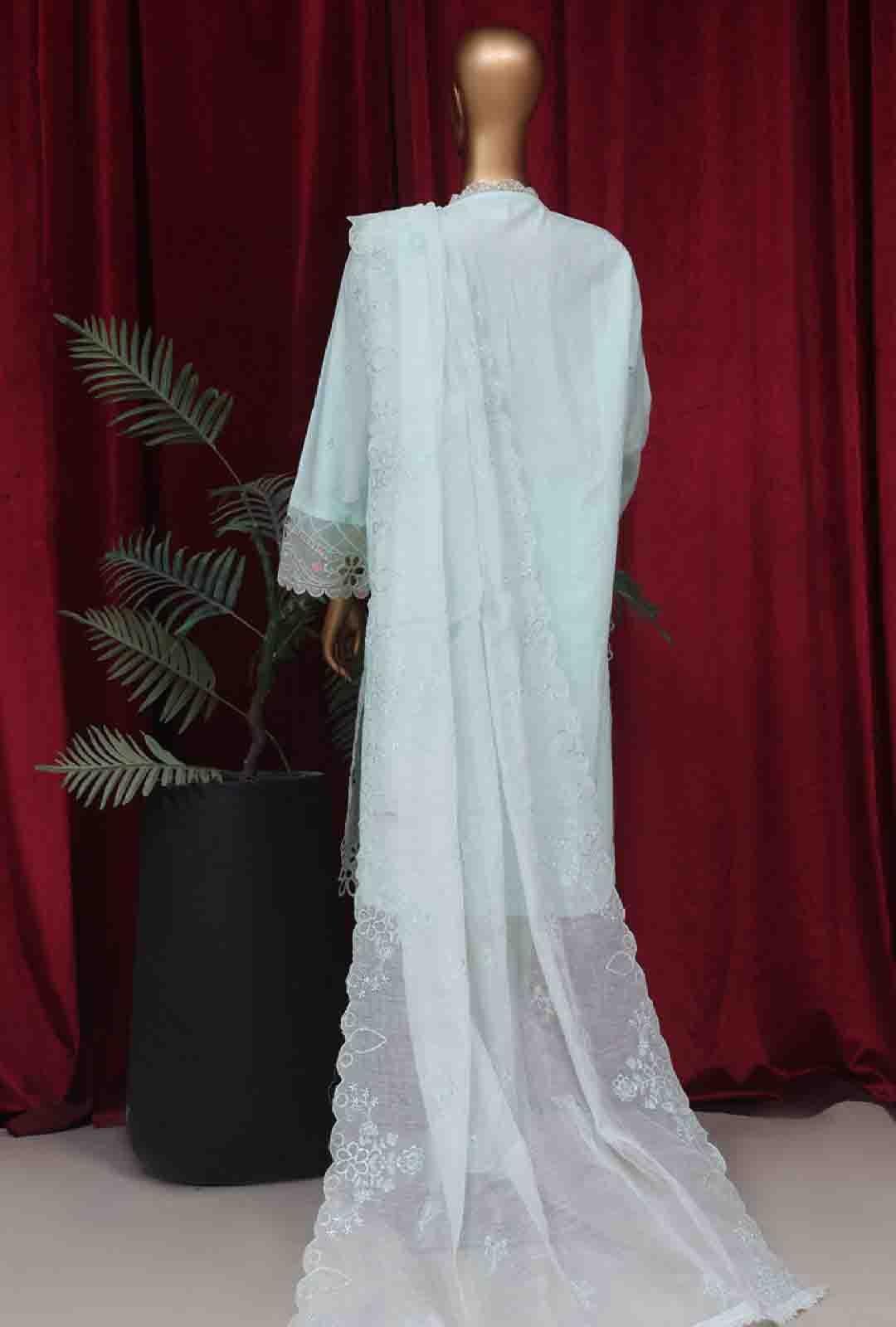 LF-D-137 B- 3 Piece Luxury Embroidered Stitched Suit - Image 4