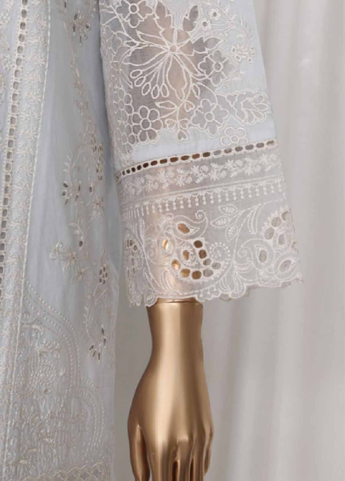 LF-140B- 3 Piece Luxury Embroidered Stitched Suit - Image 3