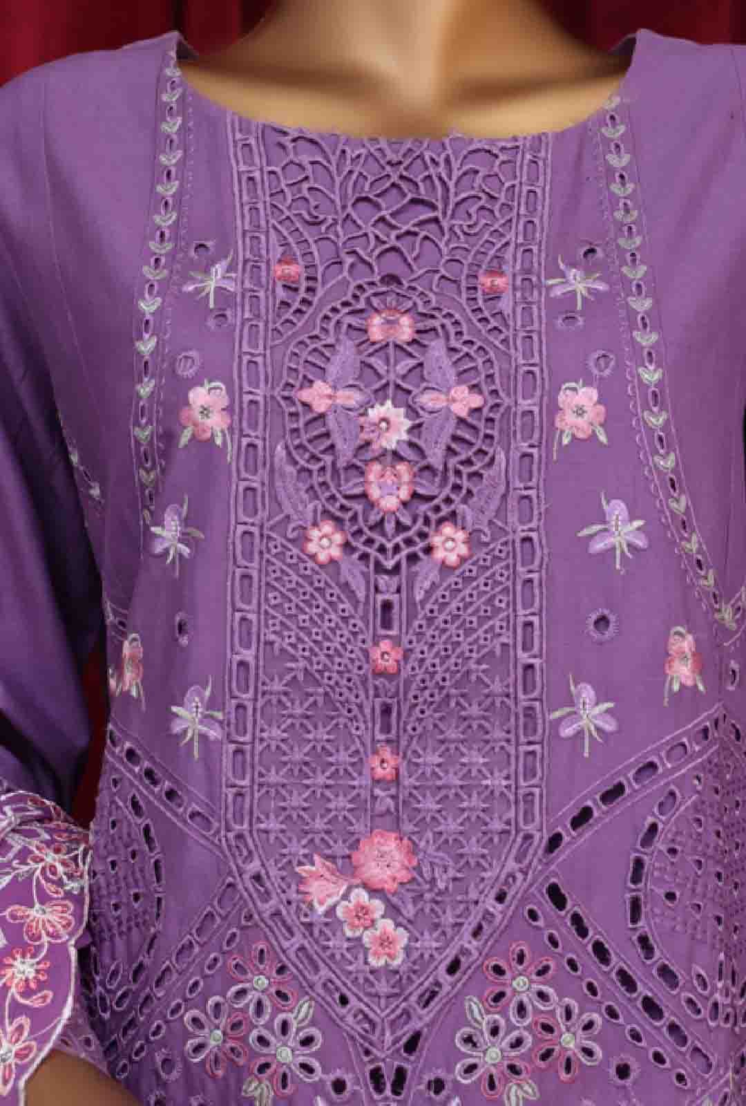 LF-D-147 A- 3 Piece Luxury Embroidered Stitched Suit - Image 3