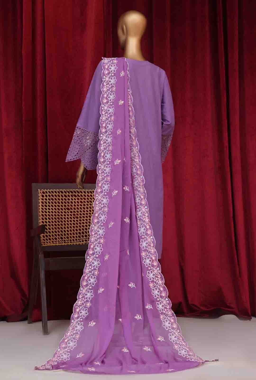 LF-D-147 A- 3 Piece Luxury Embroidered Stitched Suit - Image 4