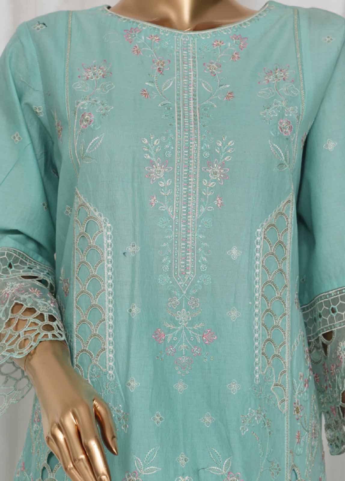 LF-149C- 3 Piece Luxury Embroidered Stitched Suit - Image 3