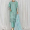 LF-149C- 3 Piece Luxury Embroidered Stitched Suit