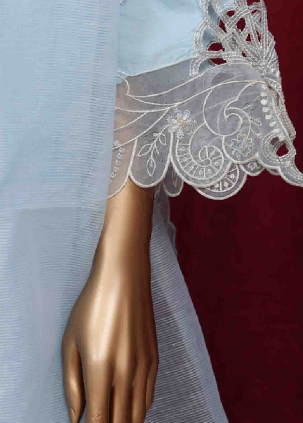 LF-ED-0150 B- 3 Piece Luxury Embroidered Stitched Suit - Image 3