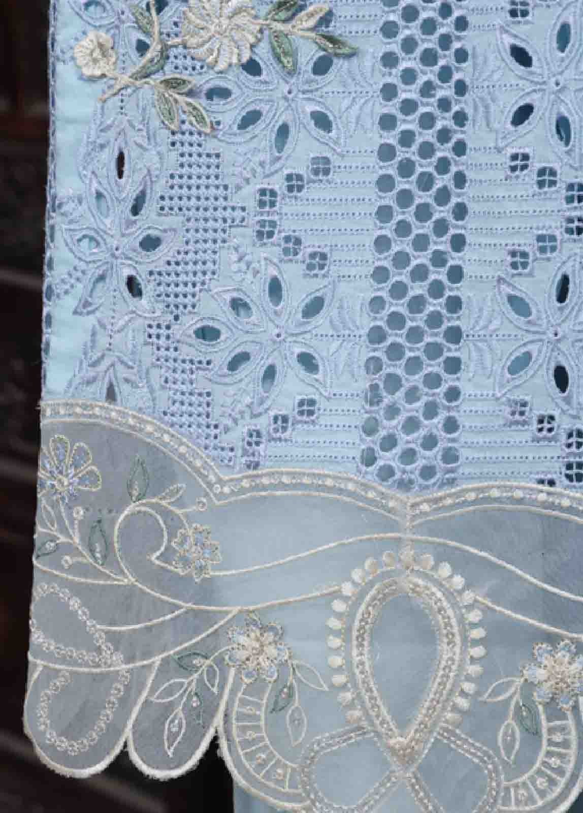 LF-ED-0150 B- 3 Piece Luxury Embroidered Stitched Suit - Image 4