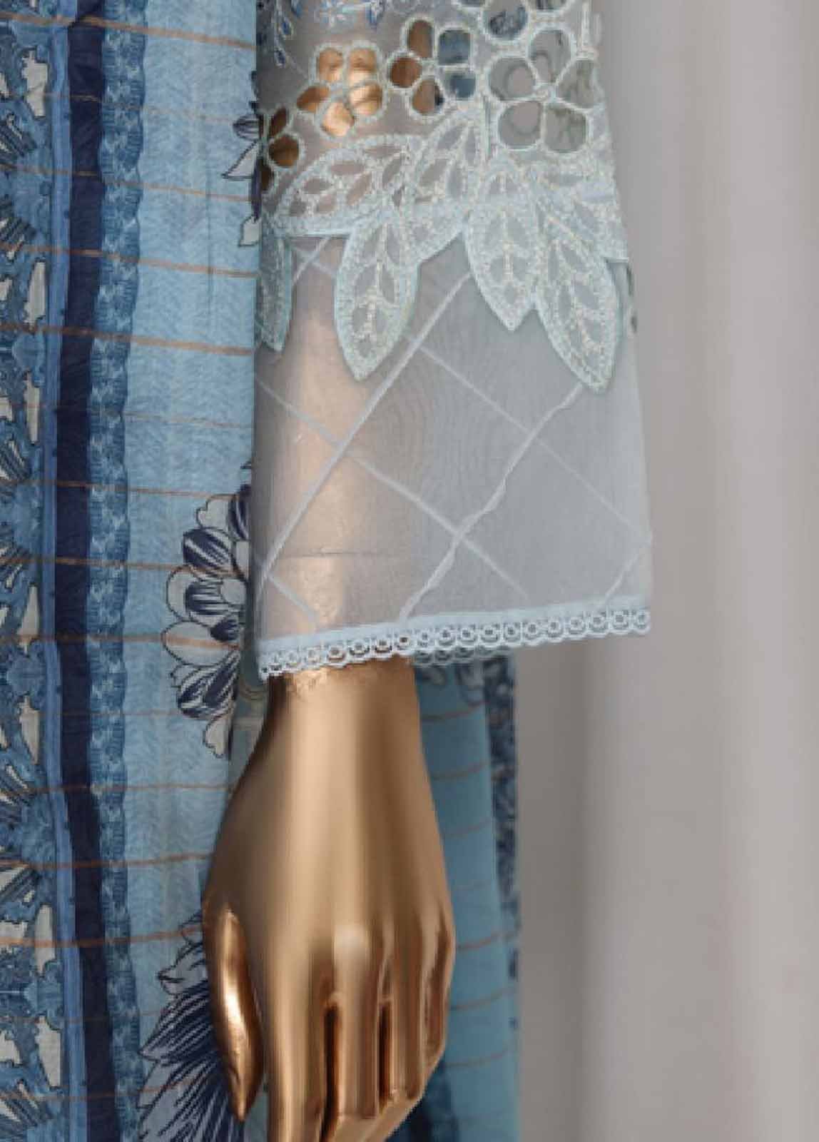 LF-150C- 3 Piece Luxury Embroidered Stitched Suit - Image 4