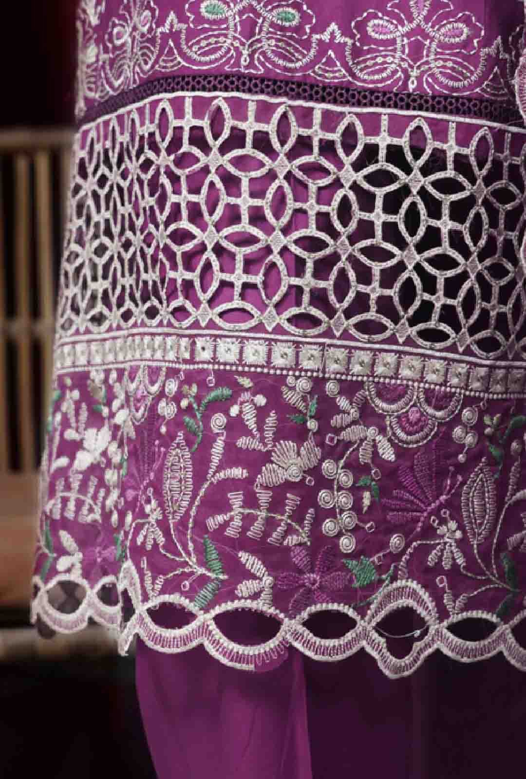 LF-D-39 A- 3 Piece Luxury Embroidered Stitched Suit - Image 6