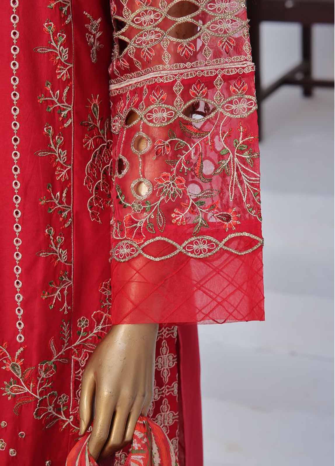 LF-CE-0118 B- 3 Piece Embroidered Stitched Suit - Image 4