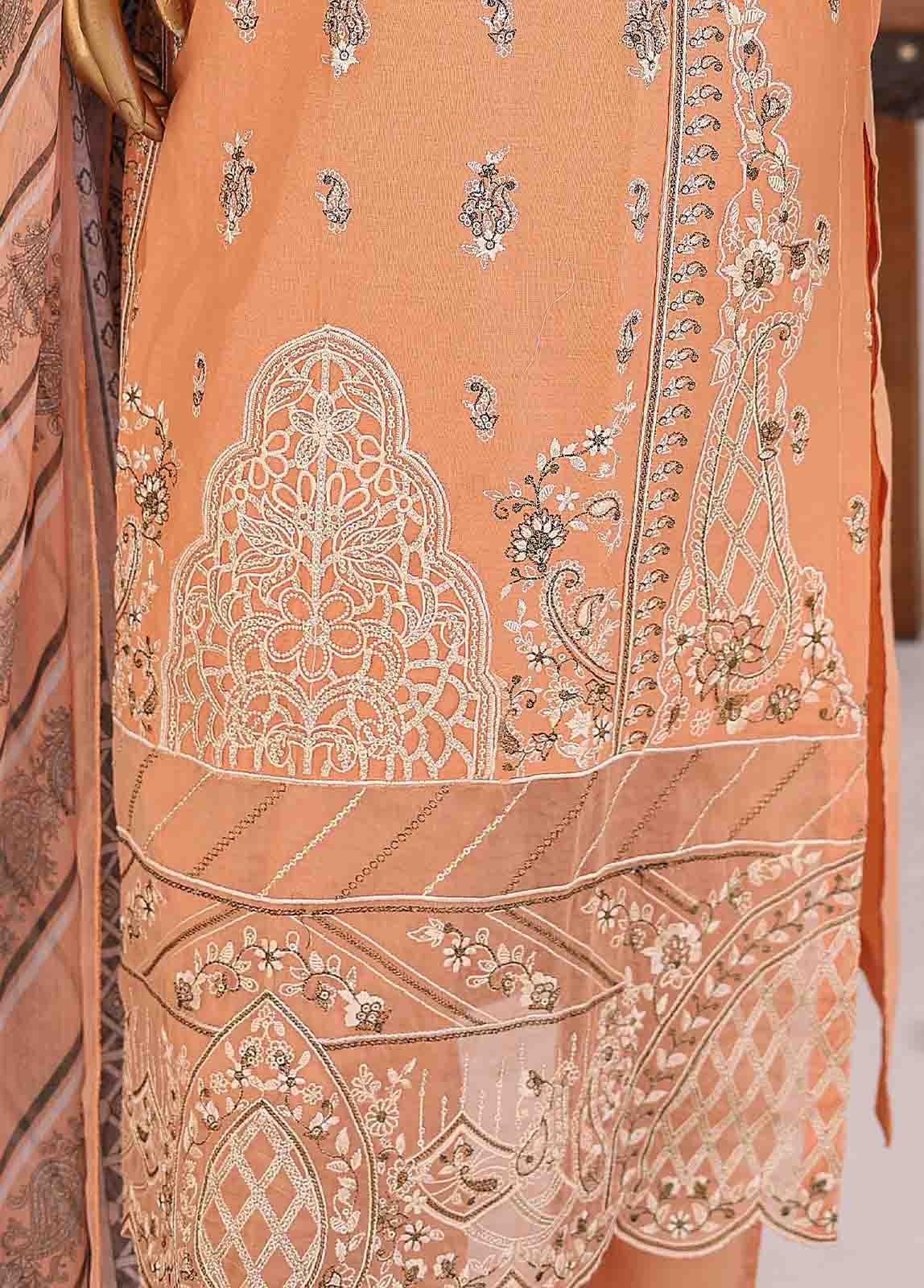 LF-CE-025 A- 3 Piece Embroidered Stitched Suit - Image 3