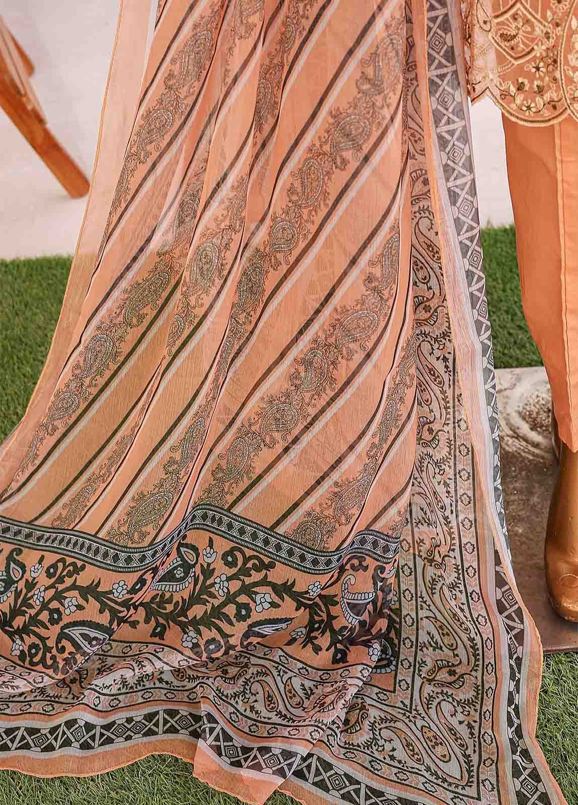 LF-CE-025 A- 3 Piece Embroidered Stitched Suit - Image 4