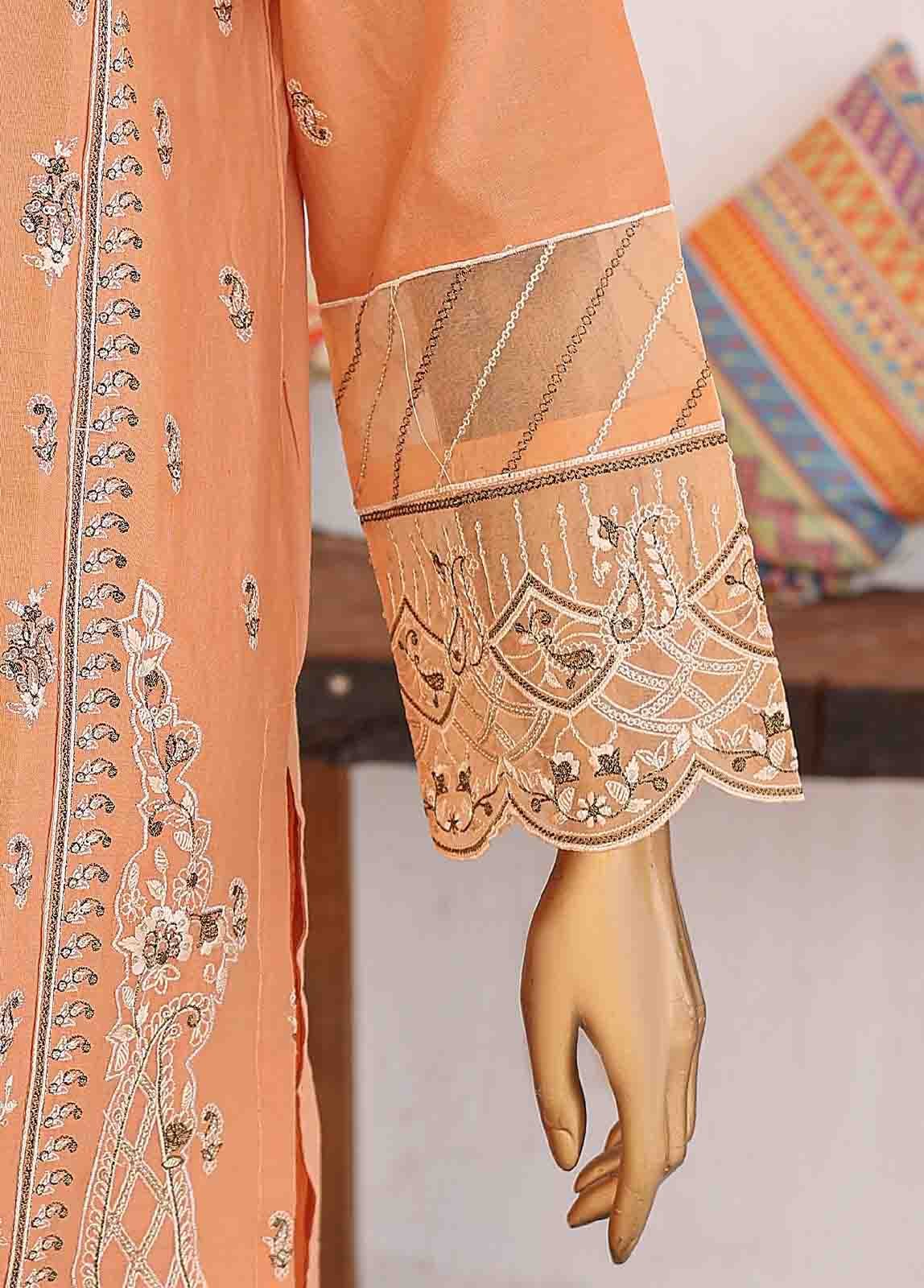 LF-CE-025 A- 3 Piece Embroidered Stitched Suit - Image 5