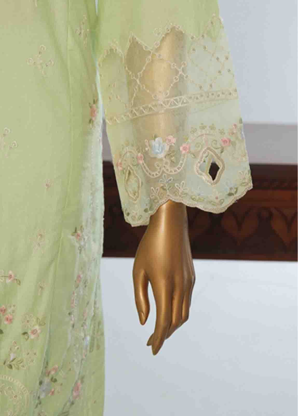 LF-CE-032 A- 3 Piece Embroidered Stitched Suit - Image 4