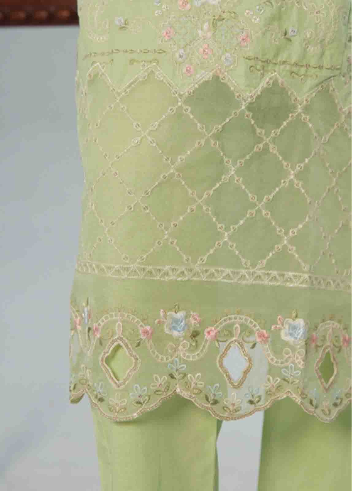 LF-CE-032 A- 3 Piece Embroidered Stitched Suit - Image 5