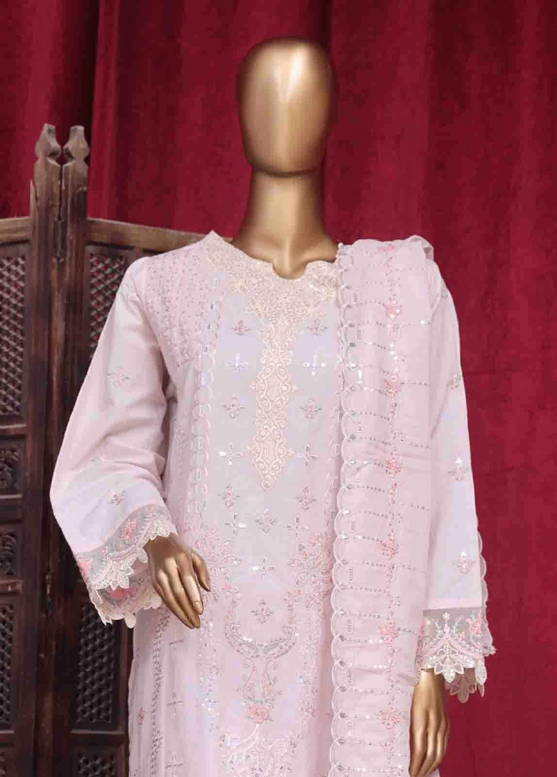 PC-28621- 3 Piece Luxury Embroidered Stitched Suit - Image 2
