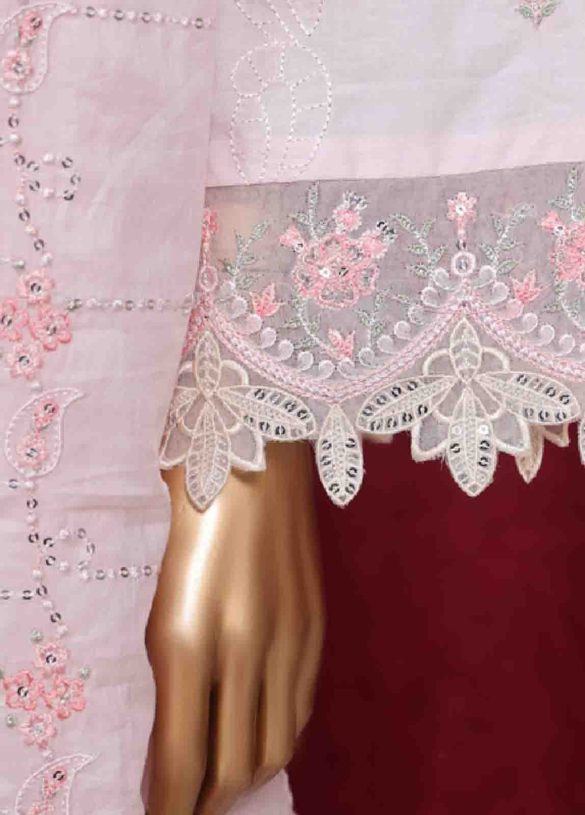 PC-28621- 3 Piece Luxury Embroidered Stitched Suit - Image 3