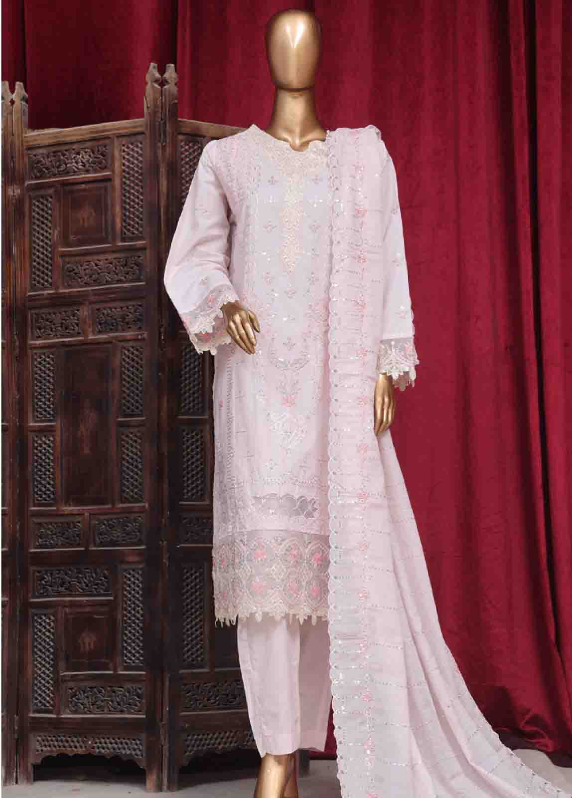 PC-28621- 3 Piece Luxury Embroidered Stitched Suit