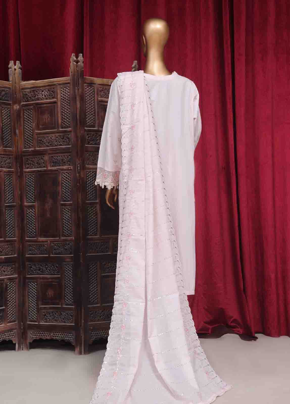 PC-28621- 3 Piece Luxury Embroidered Stitched Suit - Image 6