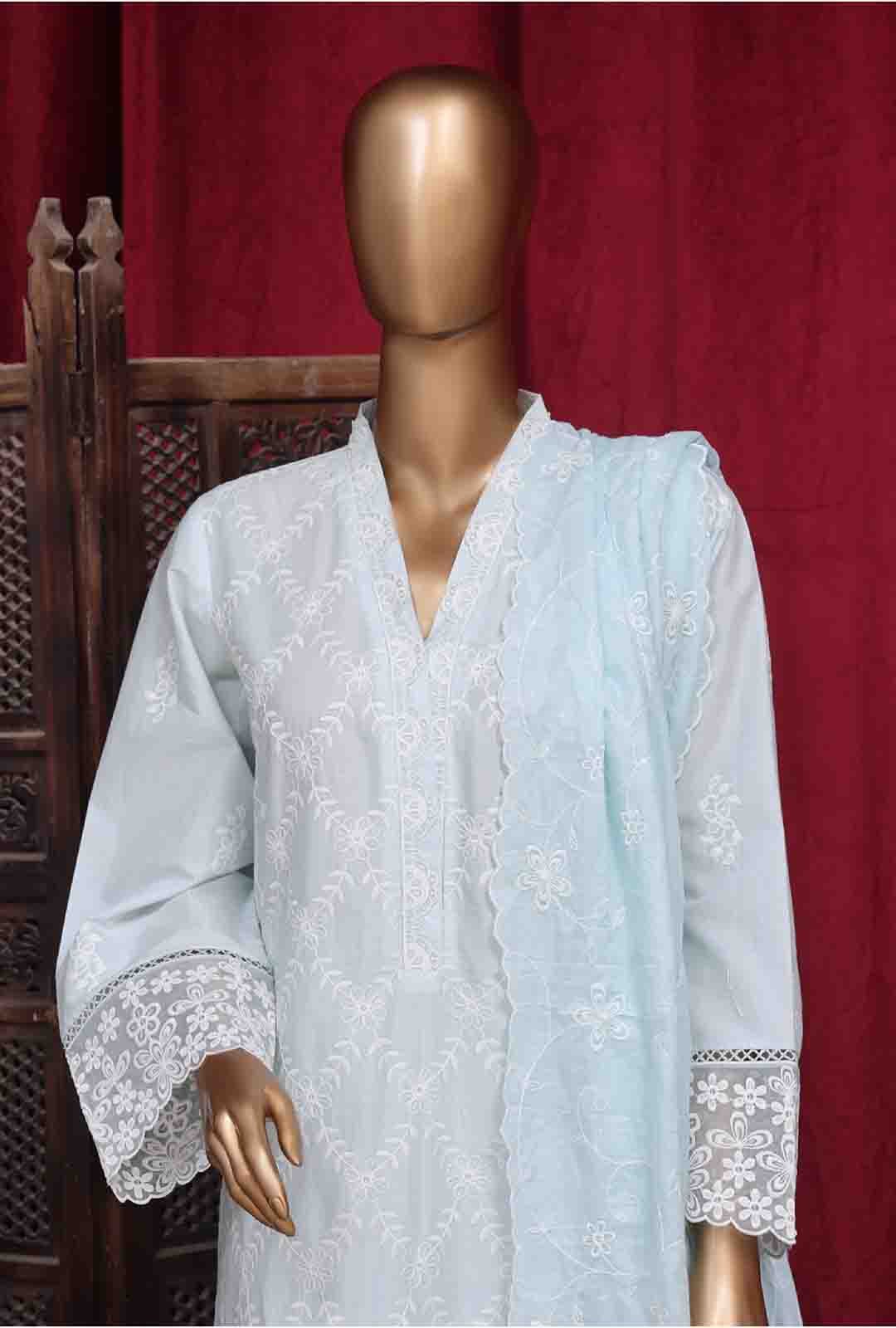PC-D-28626 - 3 Piece Luxury Embroidered Stitched Suit