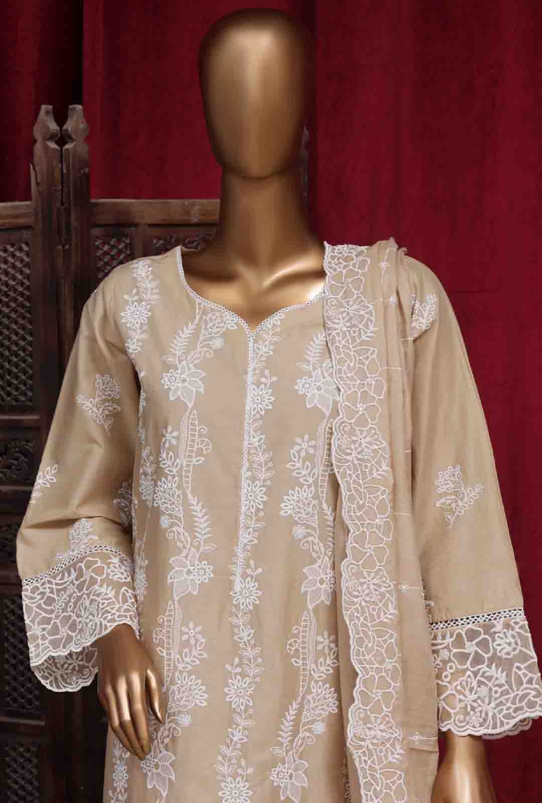 PC-D-28629- 3 Piece Luxury Embroidered Stitched Suit - Image 2