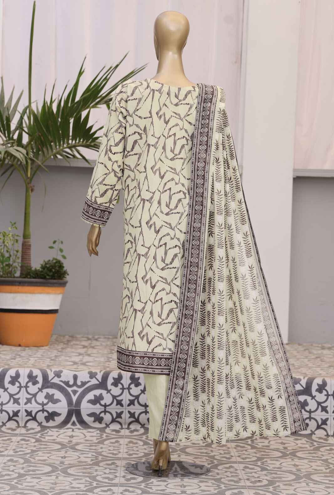 Daily Wear by HZ Textiles Digital Printed Lawn Suit Unstitched 3 Piece PDW-104-A - Summer Collection - Image 2