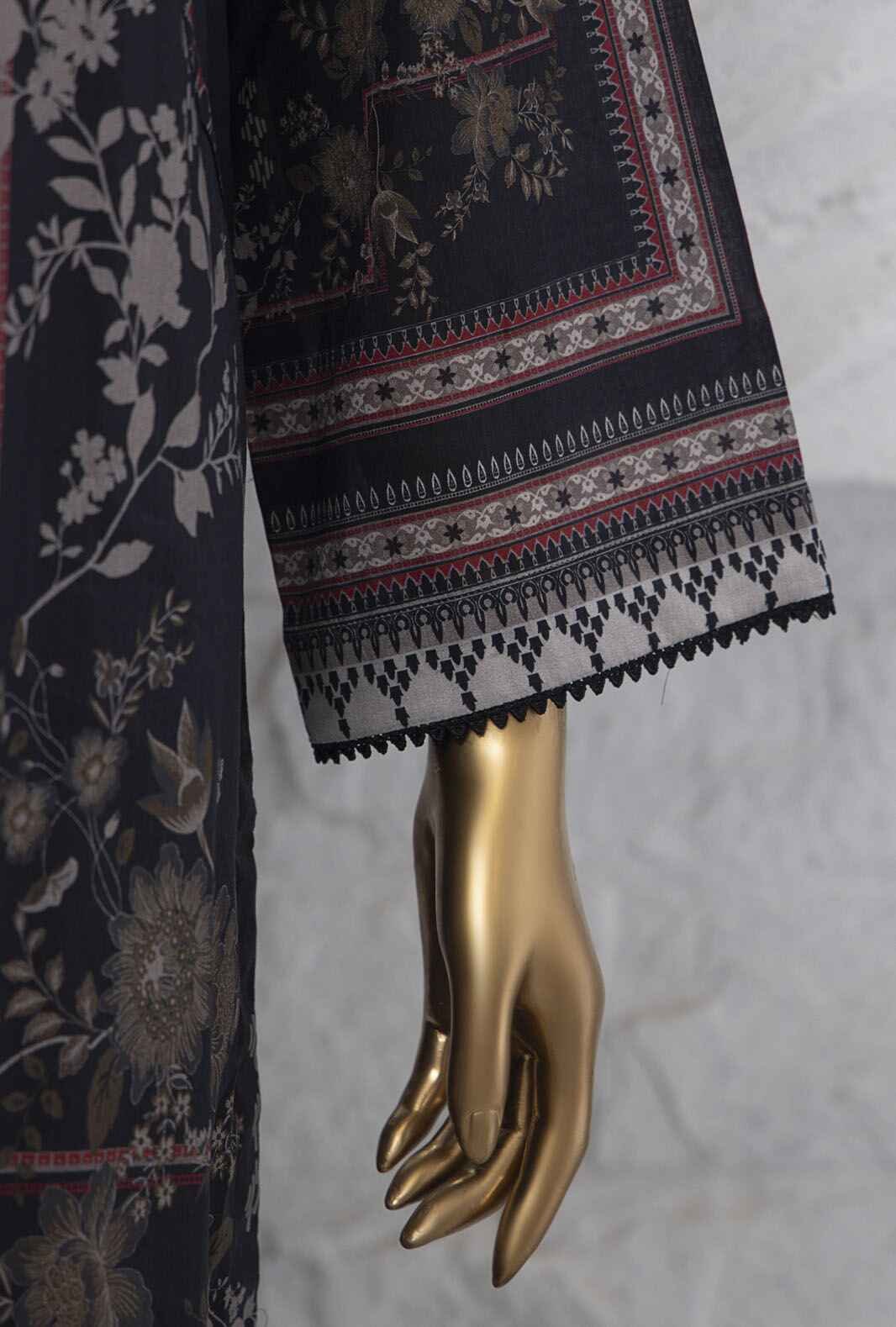 Platinum by HZ Textiles Digital Printed Lawn Suit Unstitched 3 Piece PPC-208 Vol-02 - Summer Collection - Image 3