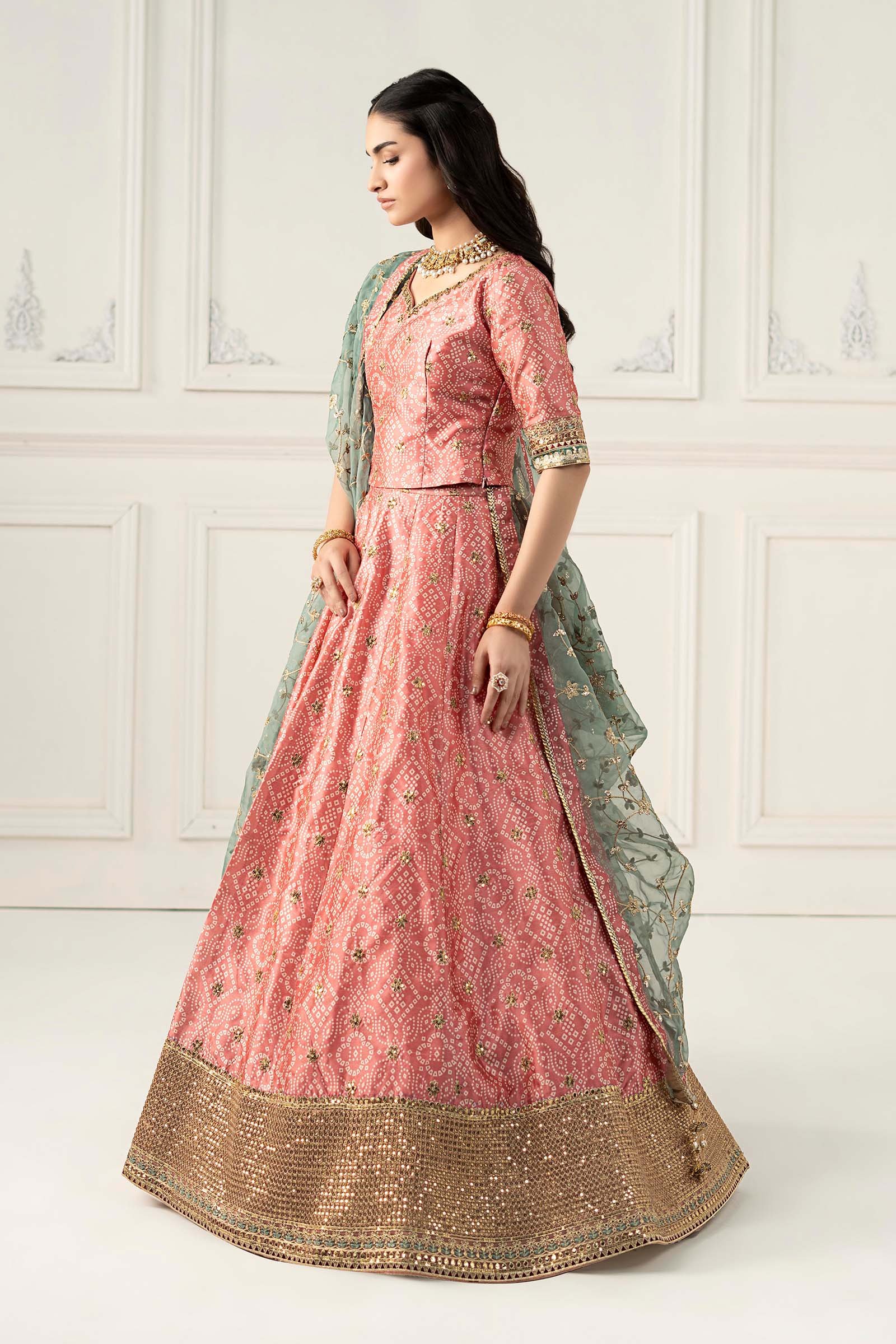 Embroidered Raw Silk Suit | SF-EF25-11 - Image 7