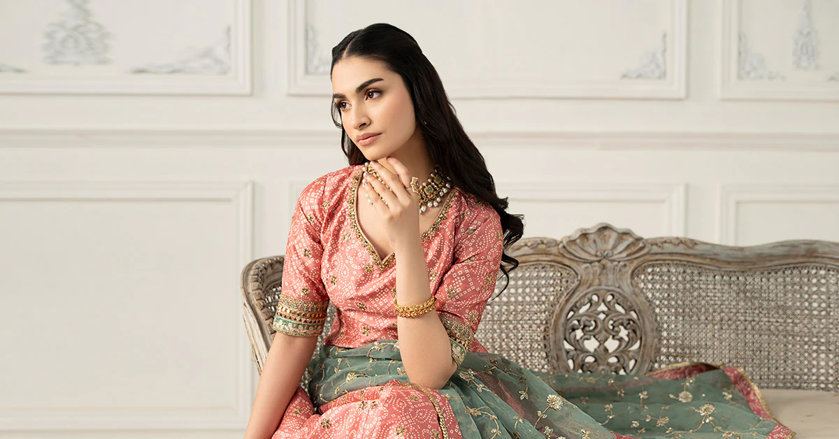 Embroidered Raw Silk Suit | SF-EF25-11 - Image 9