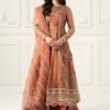3 Piece Embroidered Zari Net Suit | SF-EF25-30