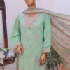 SM-EMB-019A- 3 Piece Printed Embroidered Stitched Suit
