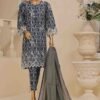 SME-644 -3 Piece Embroidered Stitched Suit