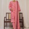 SMED-004- 3 Piece Printed Embroidered Stitched Suit
