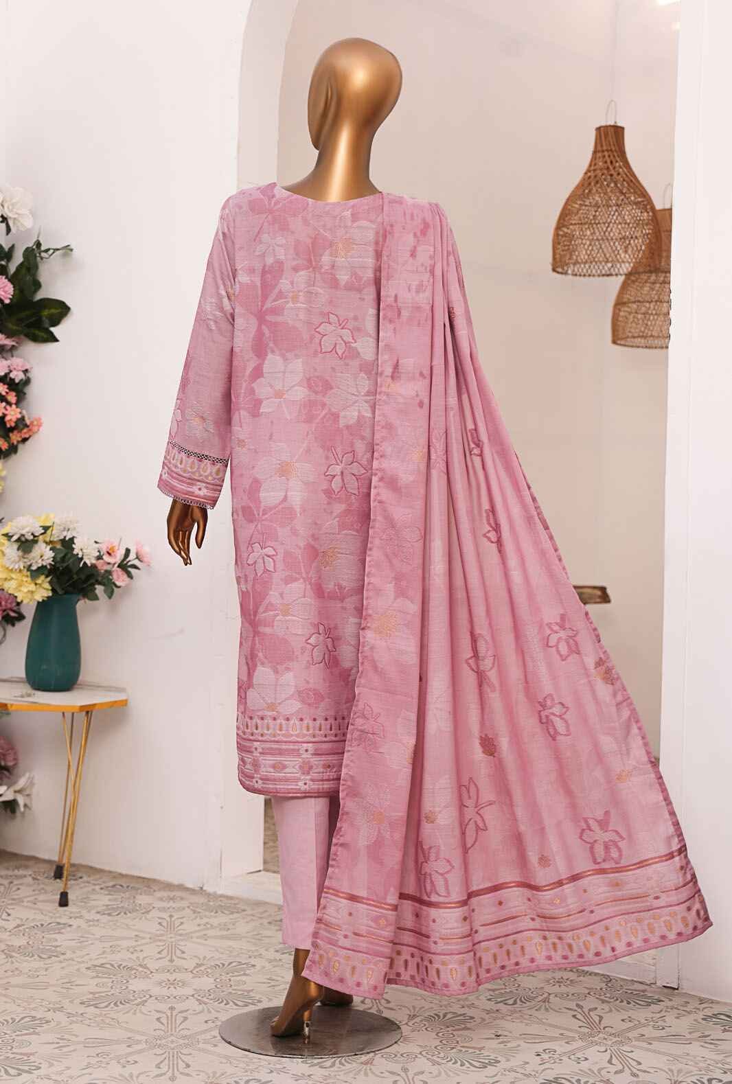 Valencia by HZ Textiles Embroidered Jacquard Suit Unstitched 3 Piece VJ-06 Vol-02 - Summer Collection - Image 2