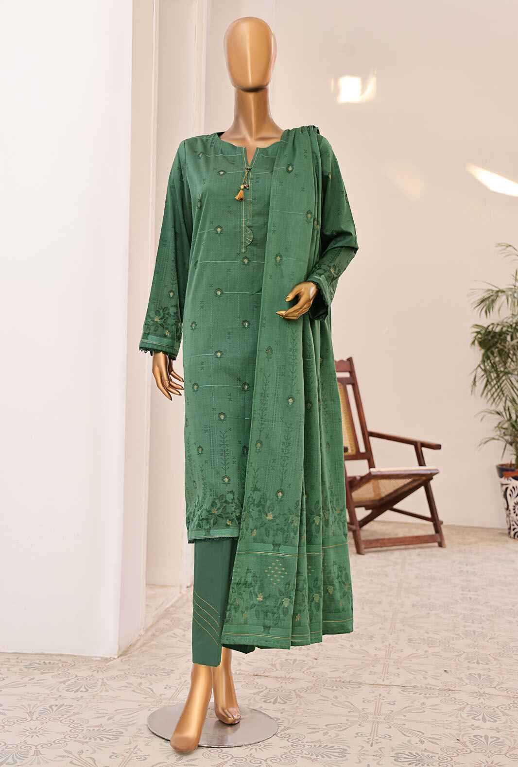 Valencia by HZ Textiles Embroidered Jacquard Suit Unstitched 3 Piece VJ-07 Vol-02 - Summer Collection