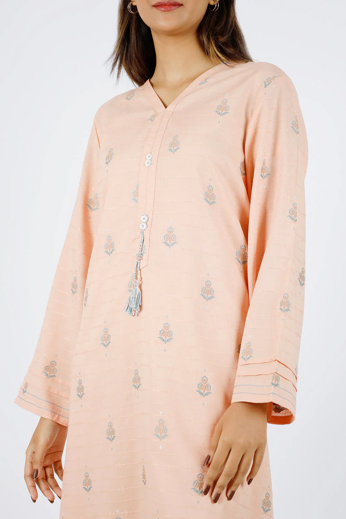 Cotton Jacquard Stitched 2 Piece (Shirt/Trouser) - Image 3