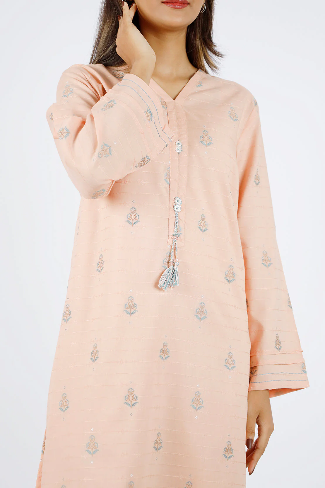 Cotton Jacquard Stitched 2 Piece (Shirt/Trouser) - Image 4