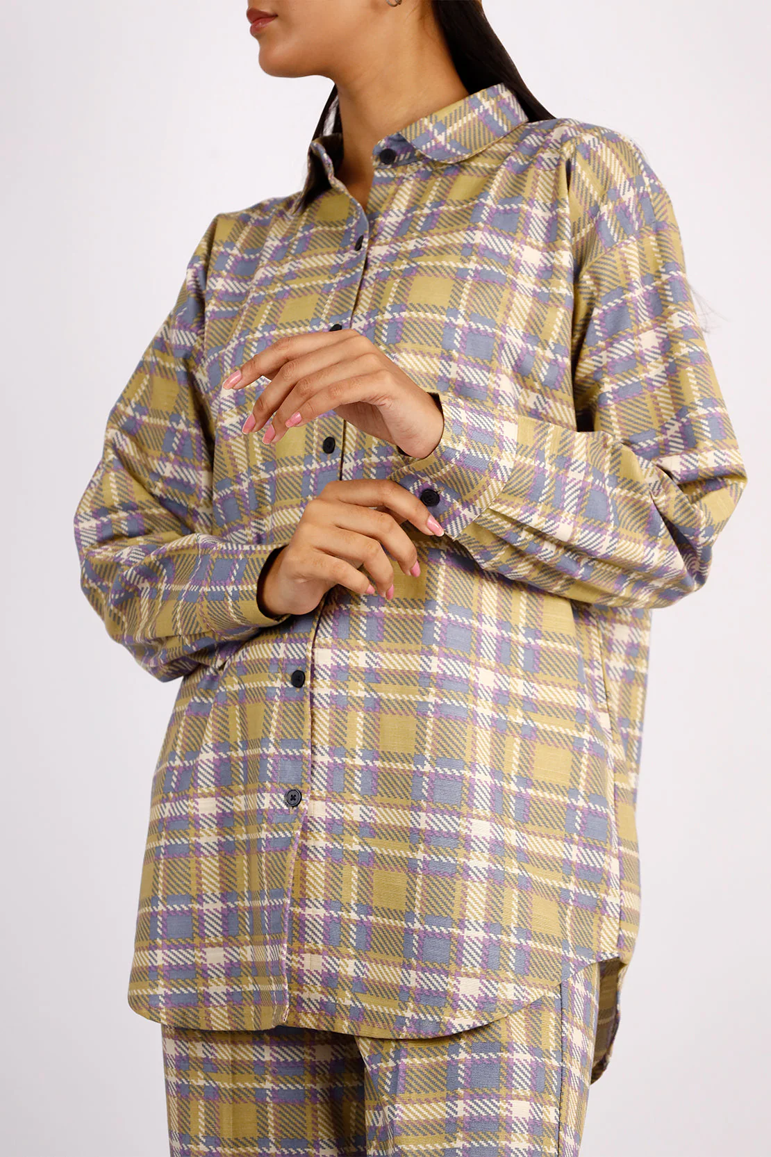 Printed Khaddar Stitched 2 Piece (Shirt/Trouser) - Image 3