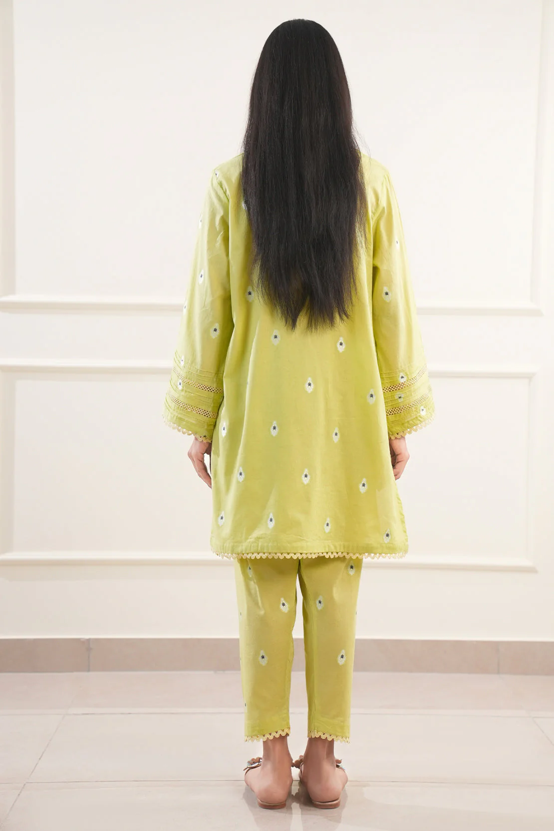 Cotton Jacquard Stitched 2 Piece (Shirt/Trouser) - Image 3