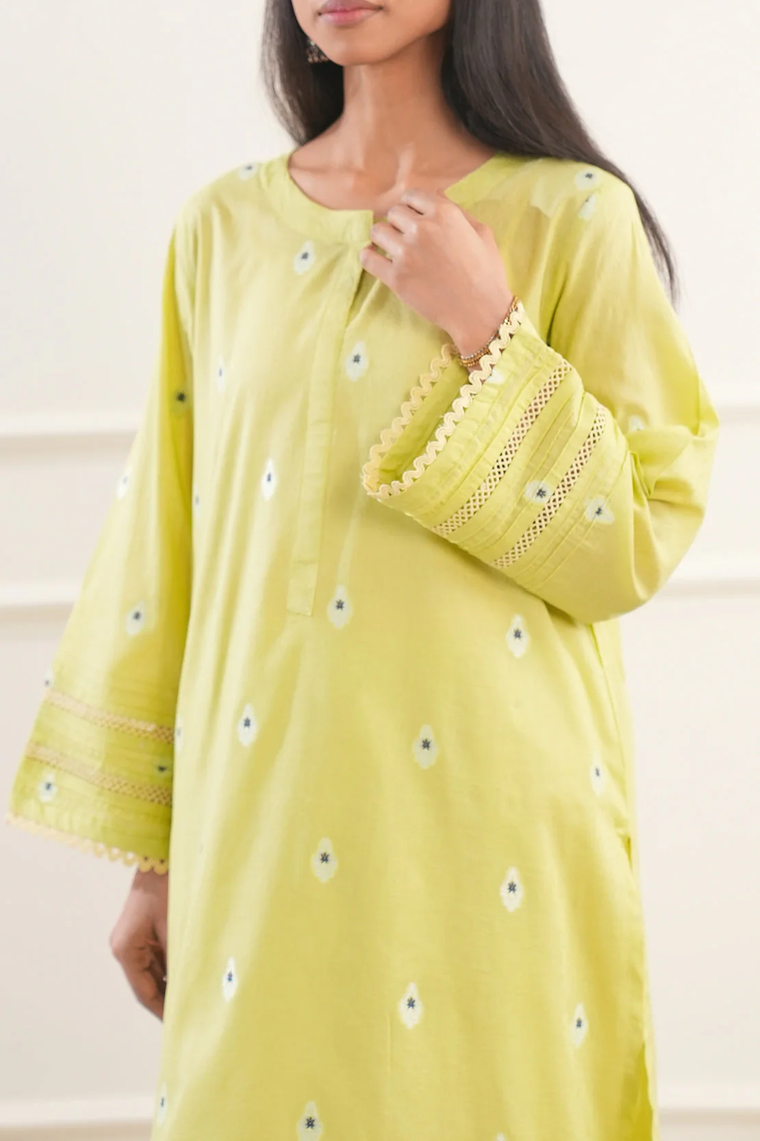 Cotton Jacquard Stitched 2 Piece (Shirt/Trouser) - Image 4