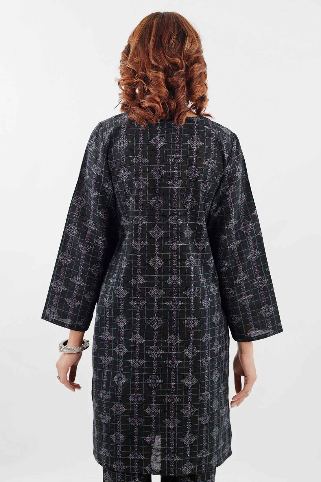 Printed Khaddar Stitched 2 Piece (Shirt/Trouser) - Image 9