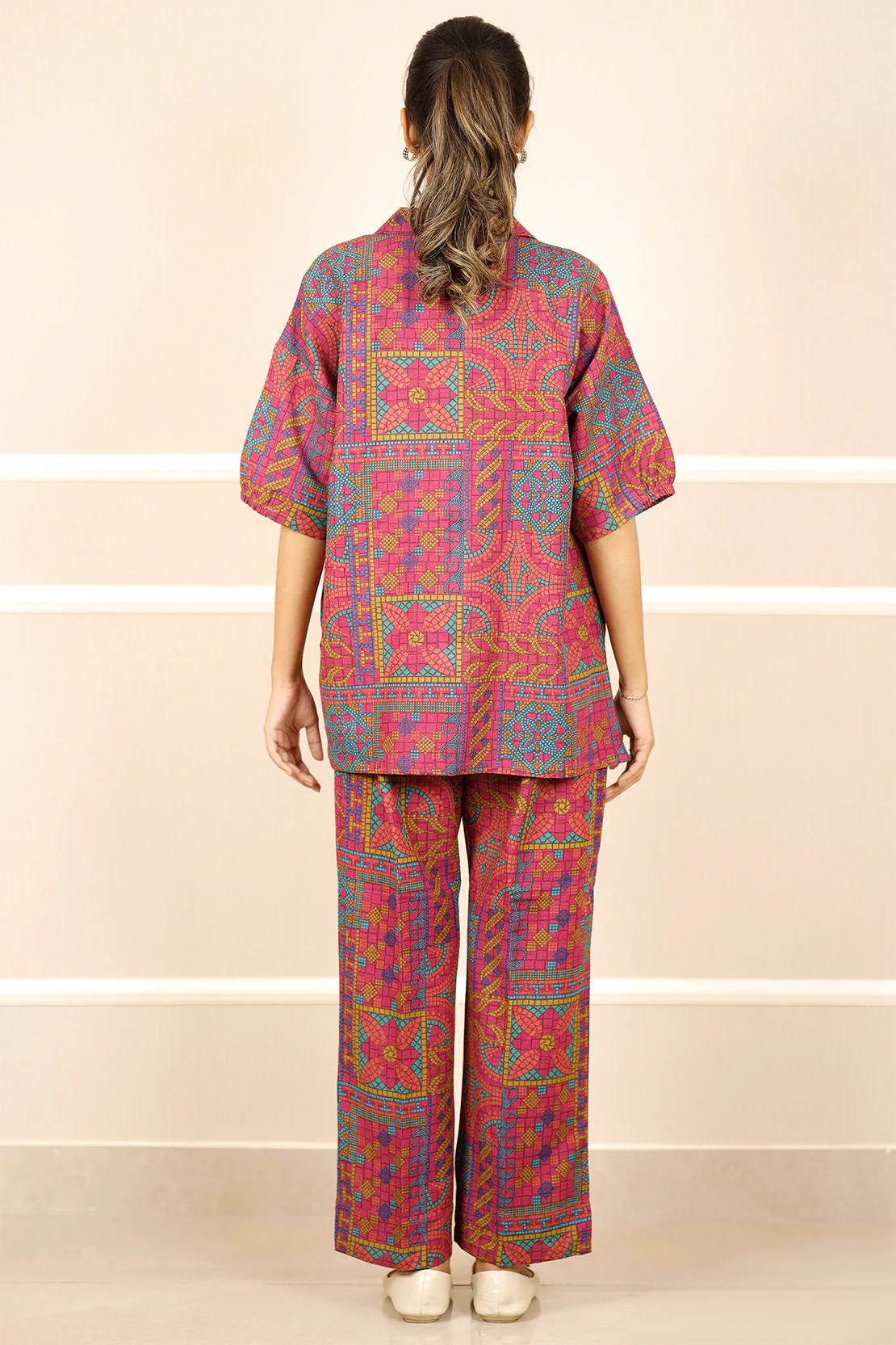 Printed Khaddar Stitched 2 Piece (Shirt/Trouser) - Image 2