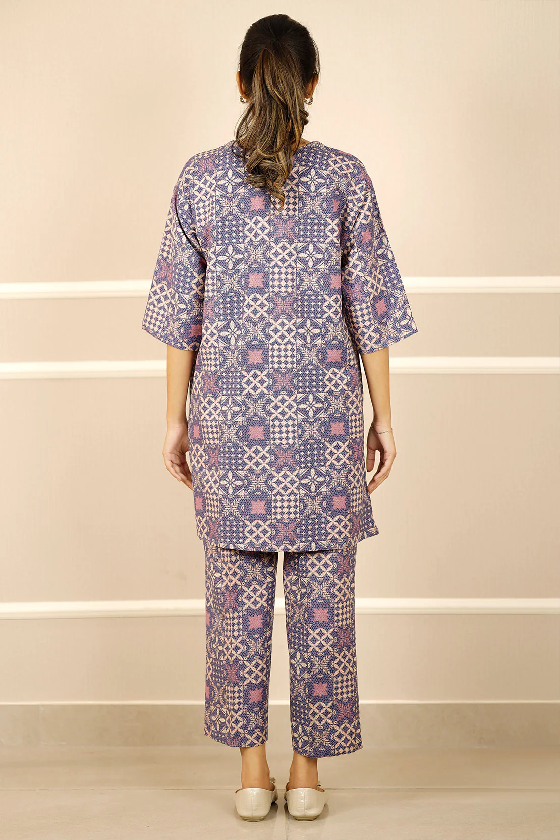 Printed Khaddar Stitched 2 Piece (Shirt/Trouser) - Image 6