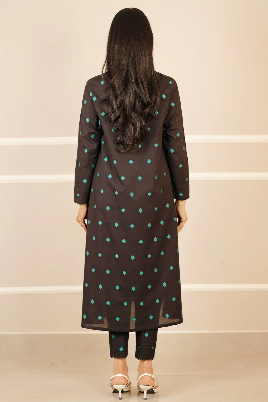 Cotton Jacquard Stitched 2 Piece (Shirt/Trouser) - Image 2