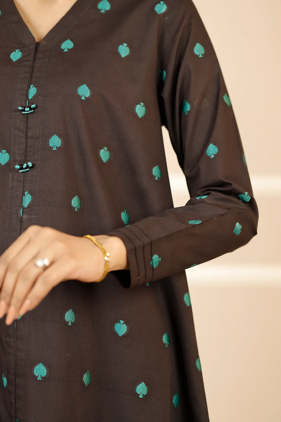Cotton Jacquard Stitched 2 Piece (Shirt/Trouser) - Image 5