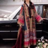 AJRSB-05 DIGITALLY PRINTED EMBROIDERED BLENDED SILK STITCHED 3 PCS