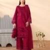 3 Piece Embroidered Dobby Suit